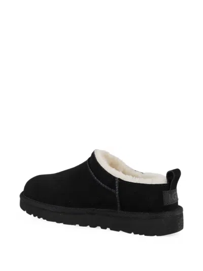 Ugg Classic Micro Water-repellent Suede Platform Ankle Boots In Black