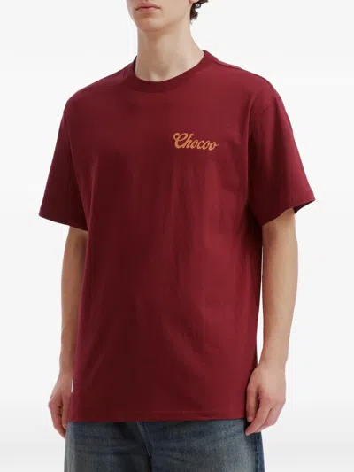 Chocoolate Logo-print T-shirt In Red