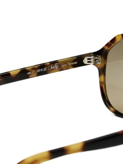 Chimi Sally Pilot-frame Sunglasses In Brown