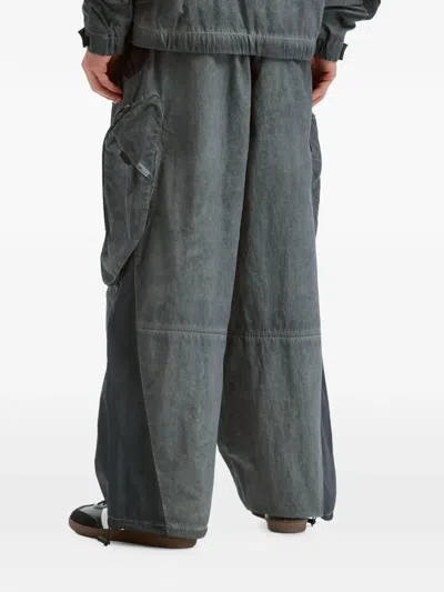 Five Cm Panelled Cargo Pants In Gray