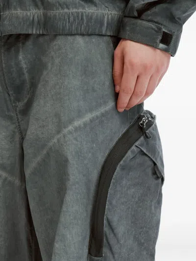 Five Cm Panelled Cargo Pants In Gray
