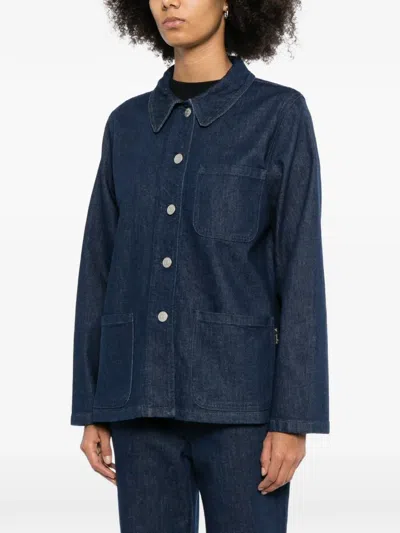 Agnès B. Sanshui Jacket In Blue