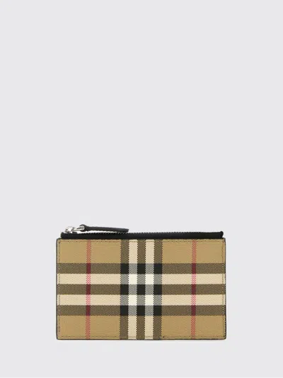 Burberry Printed Canvas Mini Wallet In Red
