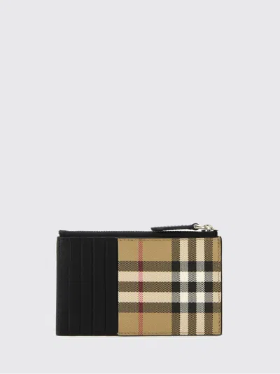 Burberry Printed Canvas Mini Wallet In Red
