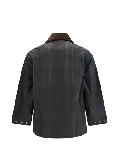 Barbour Patchwork Oversized Bedale Waxed Jacket In Multi