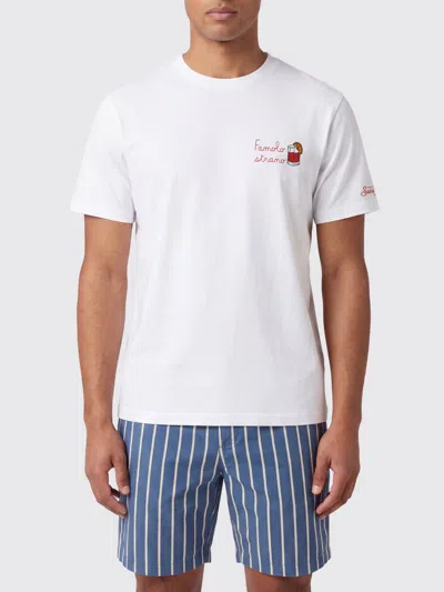 Mc2 Saint Barth Embroidered-design T-shirt In White