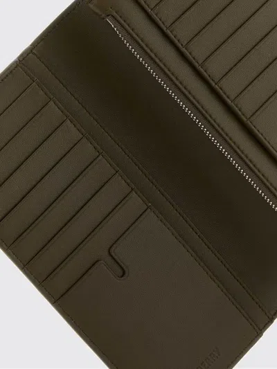Burberry Printed Canvas Wallet In Purple