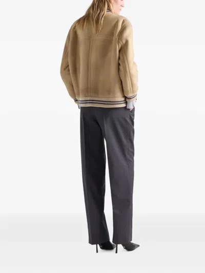 Prada Light Mohair Pants In Multi