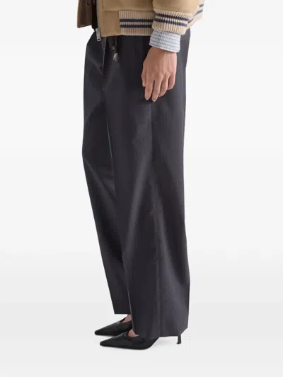 Prada Light Mohair Pants In Multi