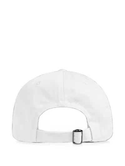 Ea7 Logo-embroidered Baseball Cap In White
