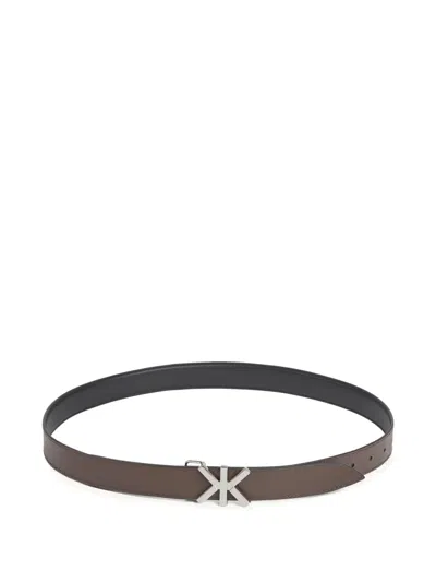 Kenzo Double K Reversible Belt In White