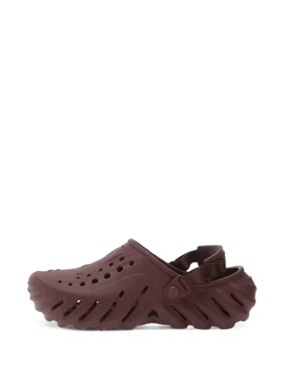 Crocs Echo Perforated Clogs In Brown