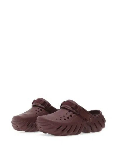 Crocs Echo Perforated Clogs In Brown