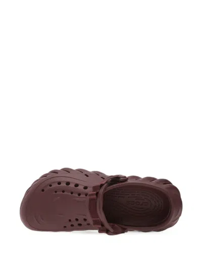 Crocs Echo Perforated Clogs In Brown