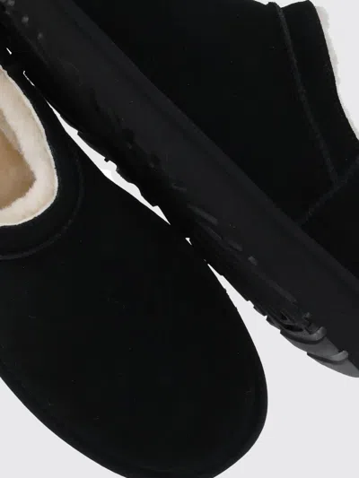 Ugg Classic Micro Water-repellent Suede Platform Ankle Boots In Black