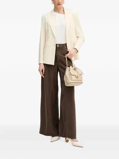Silvian Heach Double-breasted Blazer In Neutral