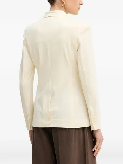 Silvian Heach Double-breasted Blazer In Neutral