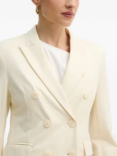Silvian Heach Double-breasted Blazer In Neutral