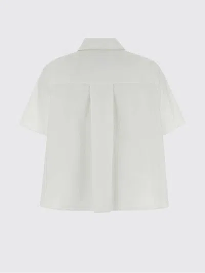 Loewe Logo-embroidered Cotton-poplin Shirt In White
