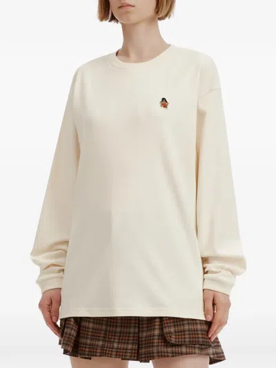 Chocoolate Logo-patch T-shirt In Neutral