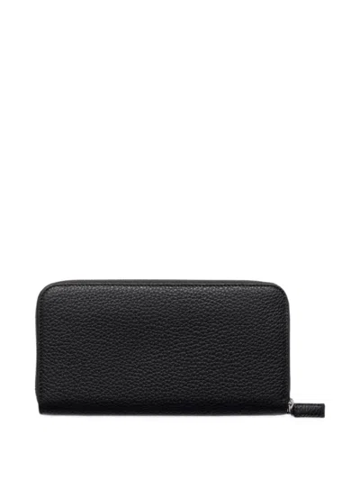 Prada Leather Wallet In Black