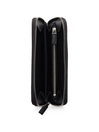 Prada Leather Wallet In Black