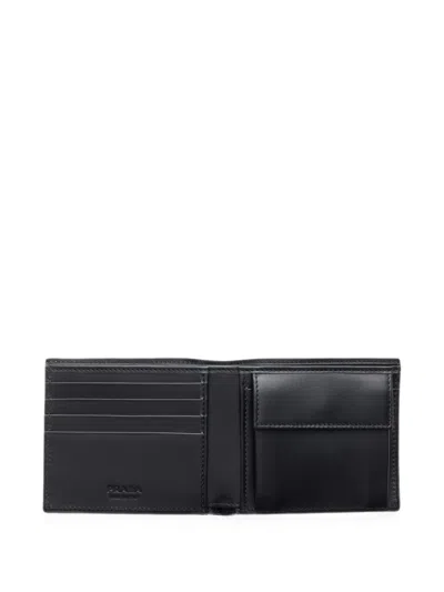 Prada Leather Wallet In Black