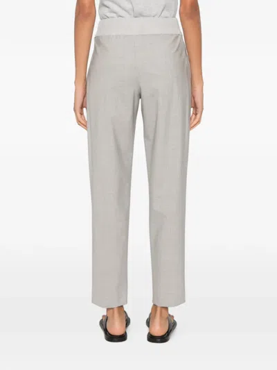 Panicale Drawstring Straight-leg Trousers In Gray