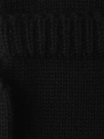 Prada Wool Mittens In Black
