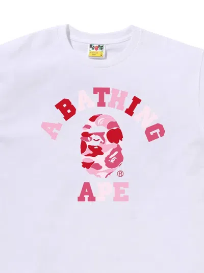 A Bathing Ape Ape Head T-shirt In White