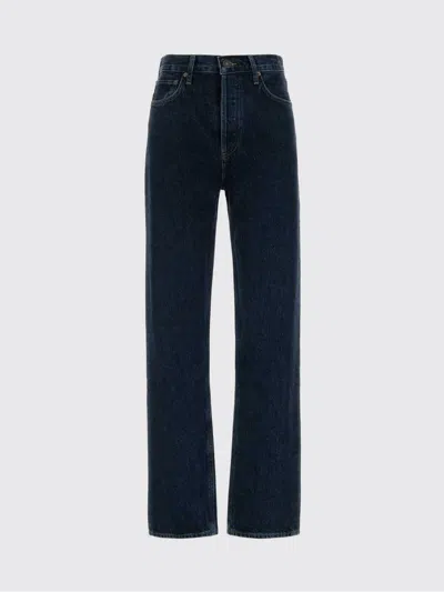 Agolde Kelly High-rise Straight Jeans In Blue
