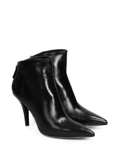 Chantal Pointed-toe Leather Ankle Boots In Multi