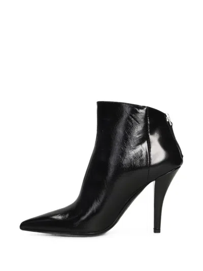 Chantal Pointed-toe Leather Ankle Boots In Multi