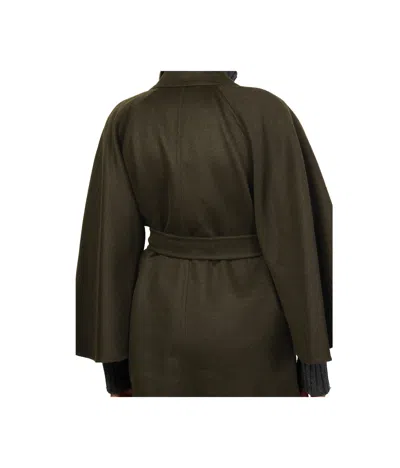 Max Mara Verna Belted Coat In Black