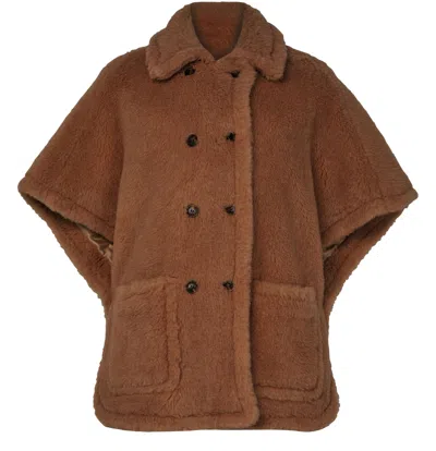 Max Mara Buttoned Pocket Jacket In Brown