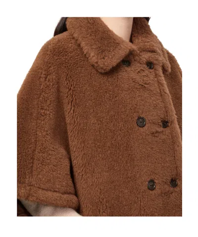 Max Mara Buttoned Pocket Jacket In Brown