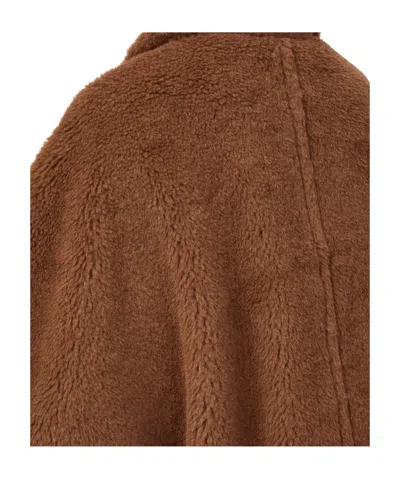Max Mara Buttoned Pocket Jacket In Brown