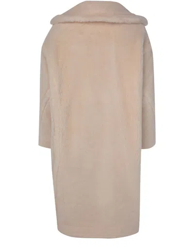 Max Mara Alpaca And Virgin Wool Hooded Coat In Neutral