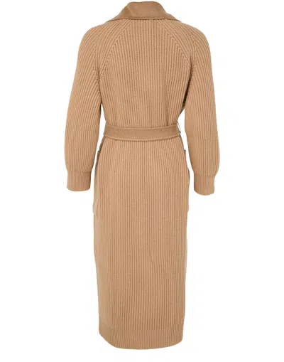 Max Mara Berard Long Coat In Brown