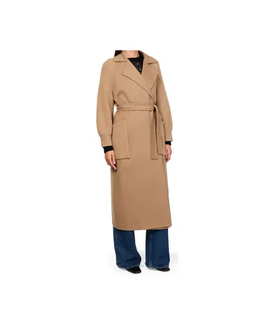 Max Mara Berard Long Coat In Brown