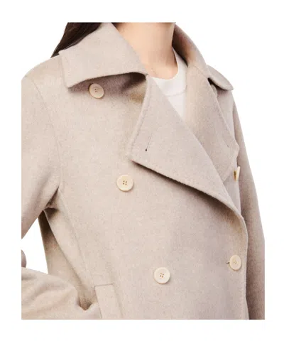 Max Mara Double-breasted Coat In Pink