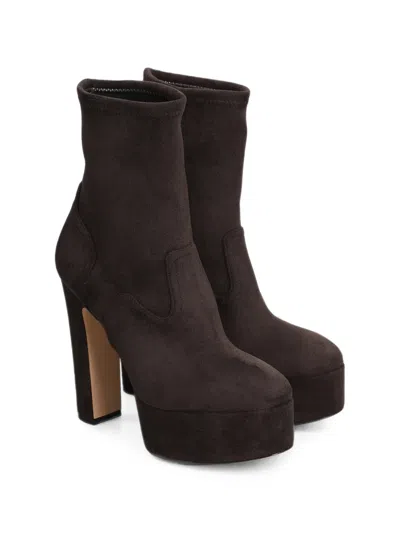 Casadei Platform Ankle Boots In Brown