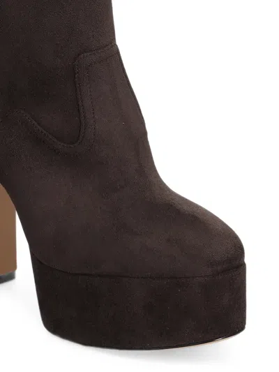 Casadei Platform Ankle Boots In Brown