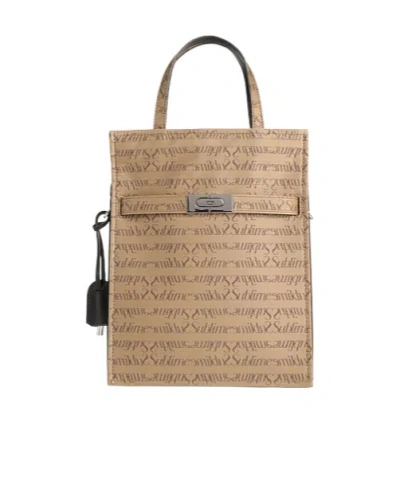 Tory Burch Medium-sized Canvas Tote Bag In Pink