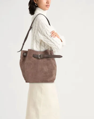 Brunello Cucinelli Canvas Backpack In Red