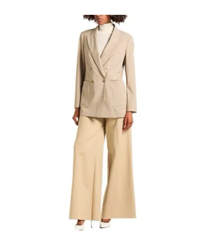 Max Mara Double-breasted Blazer In Neutral