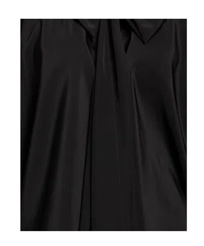 Max Mara Plain Colour Tops In Black