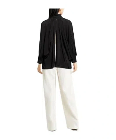 Max Mara Plain Colour Tops In Black