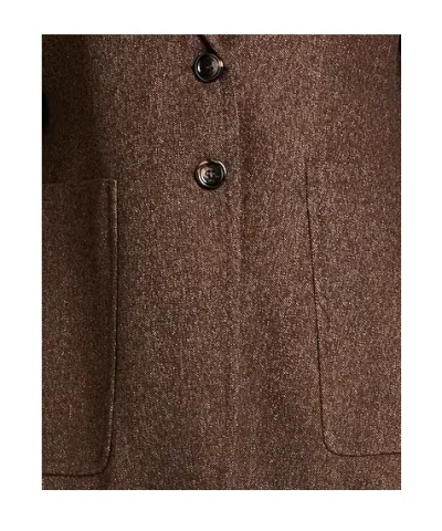 Max Mara Single-breasted Blazer In Brown