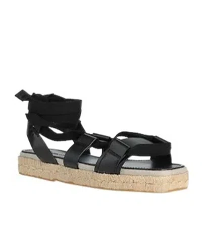 Max Mara Solid Colour Espadrilles In Black